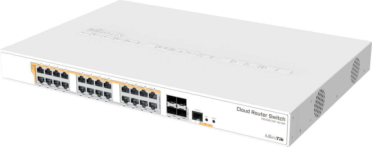 Router/switch MikroTik CRS328-24P-4S+RM