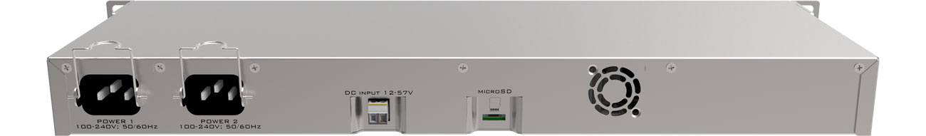 MikroTik RB1100AHx4 widok z tyłu