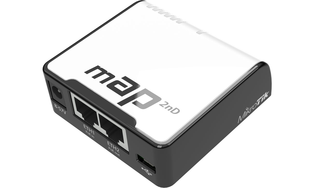 MikroTik mAP RBmAP2nD złącza