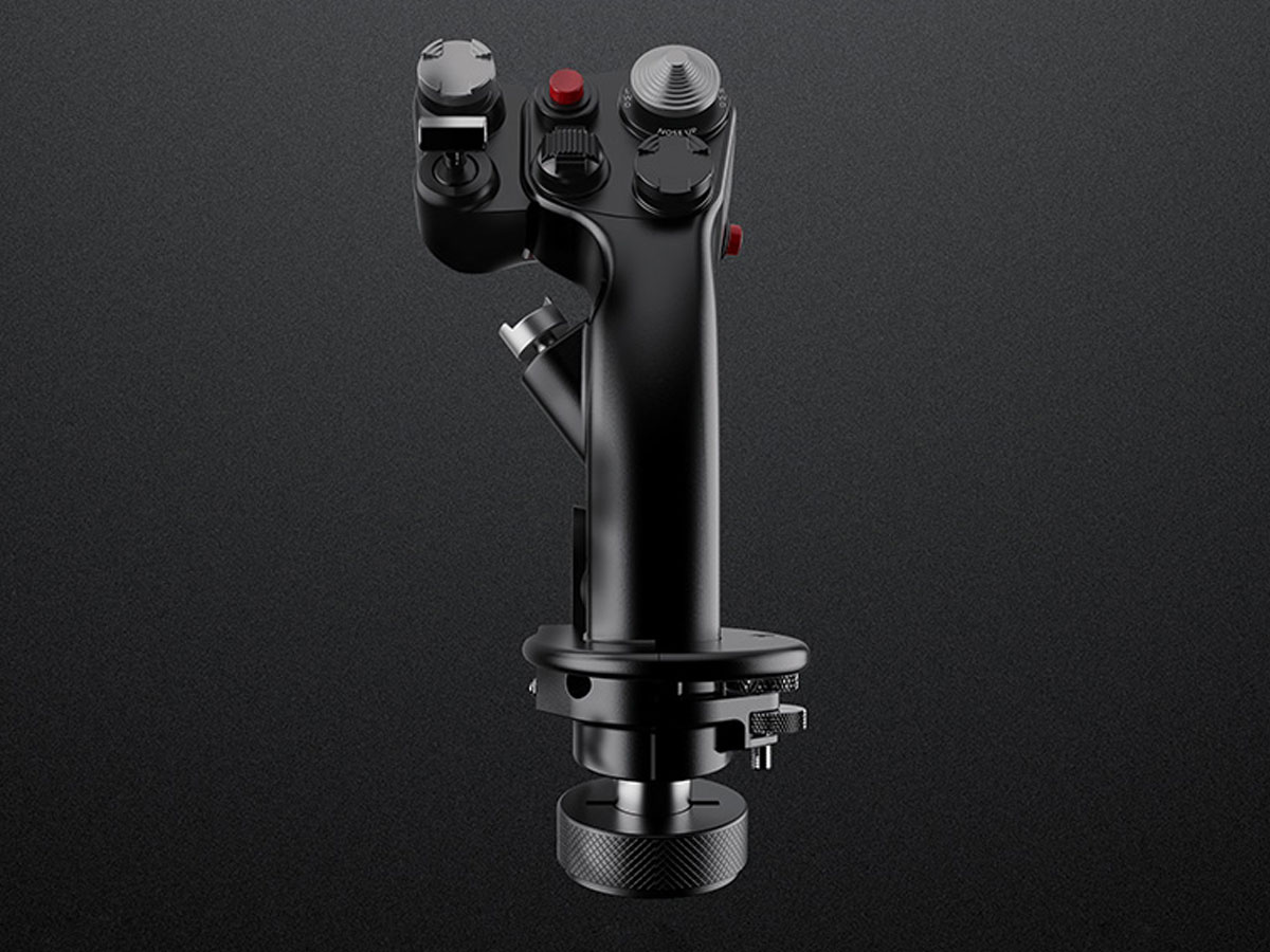 Flightstick Moza MH16 Flugzeugsteuerknüppel - Grafik mit Hintergrund