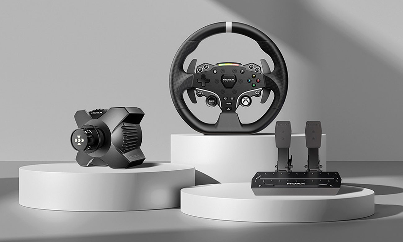 Gaming-Set Moza Racing R3 RS053 (R3 / E5 / SRP-Lite / R3-Klemmen) - Lifestyle-Grafik