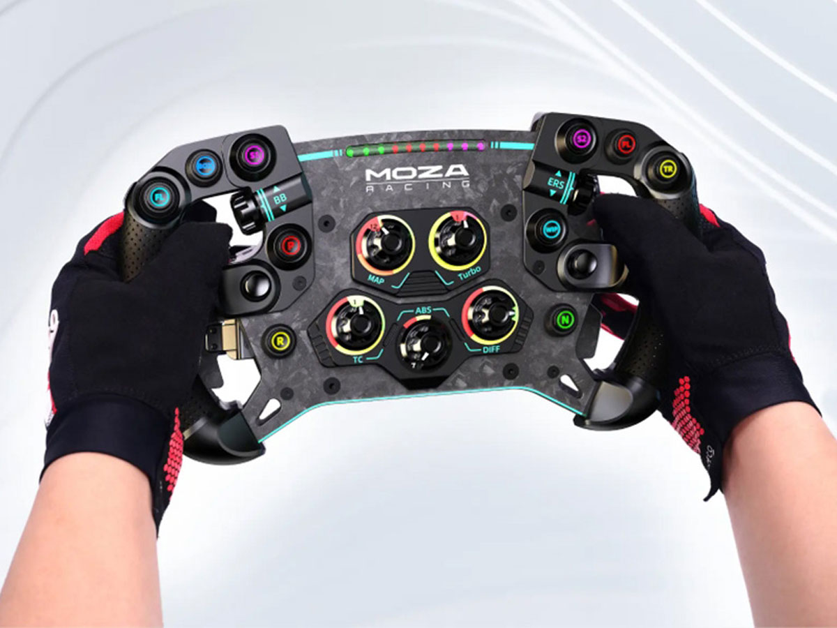 Gaming-Lenkrad Moza Racing GS V2P RS056 - Fahrtechnik unter Kontrolle