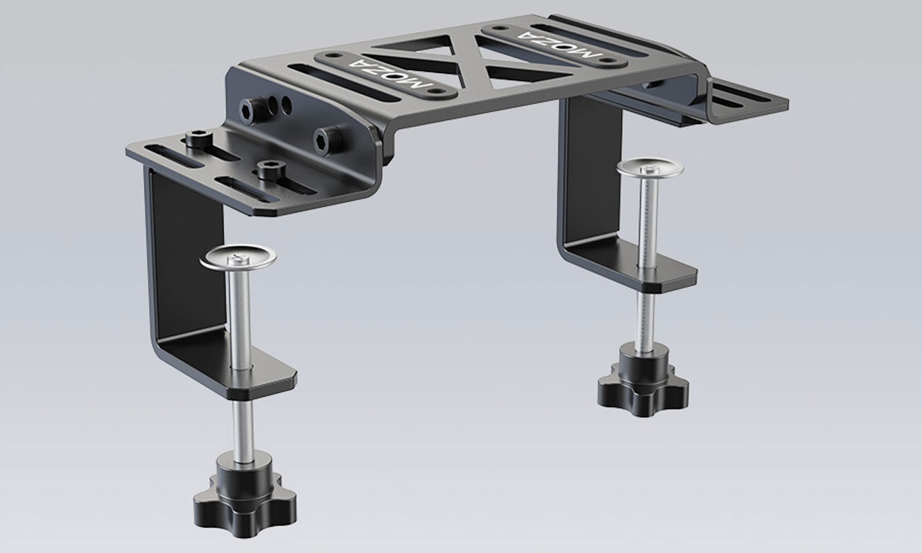 Schreibtischklemmen Moza Racing RS12 do R5/R9/R12 - Widok ogólny, grafika z tłem