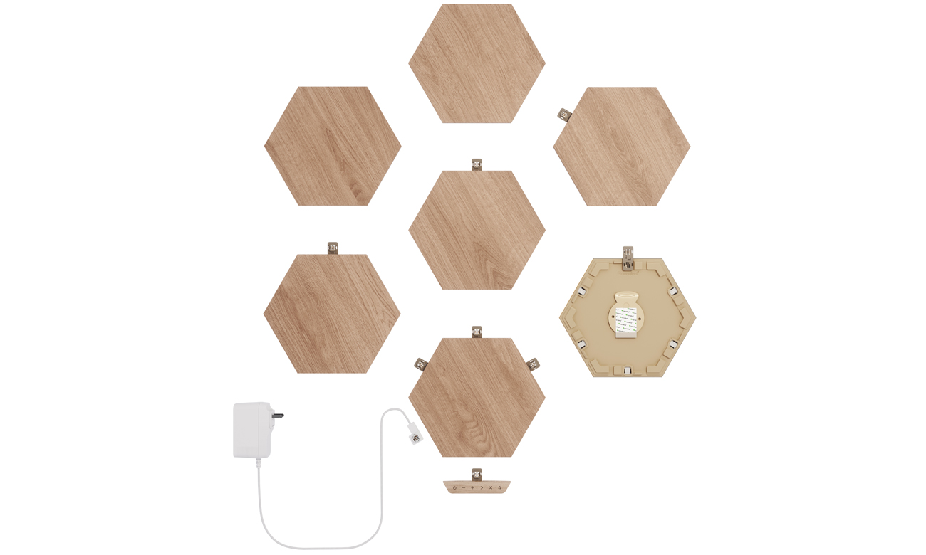 Modulares Beleuchtungssystem Nanoleaf Elements Hexagon Starter Kit - 7 Elemente