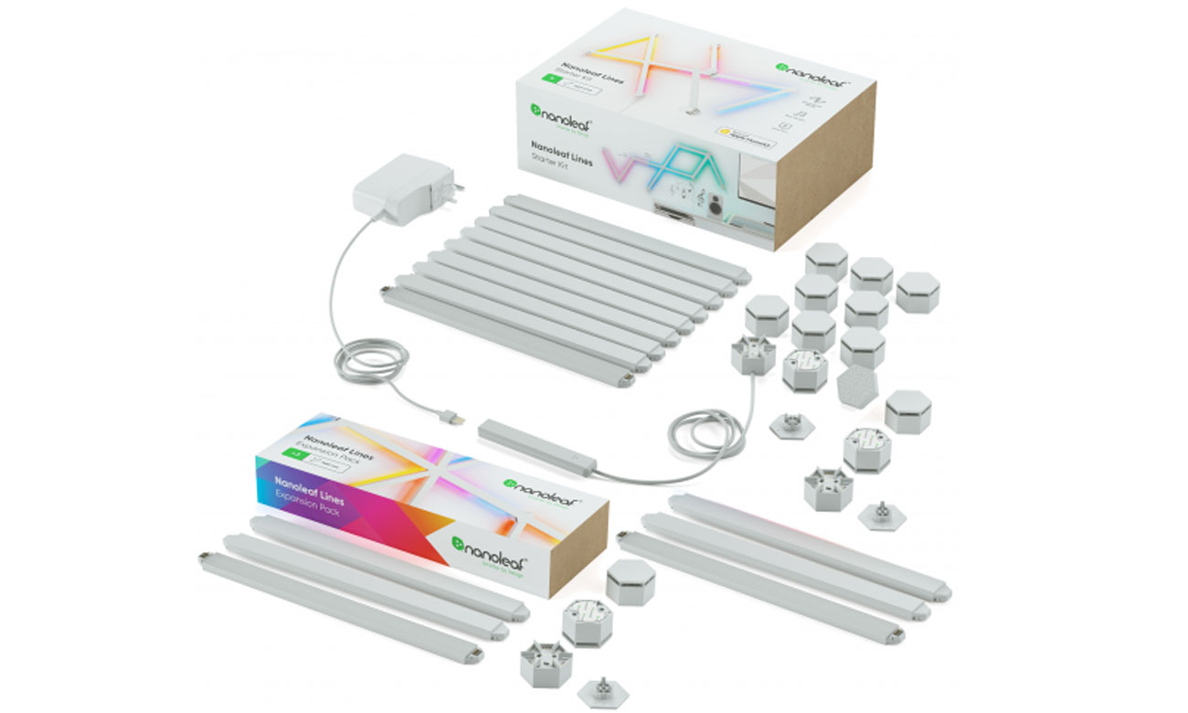Nanoleaf Lines Starter Kit (15 Leisten + Controller)