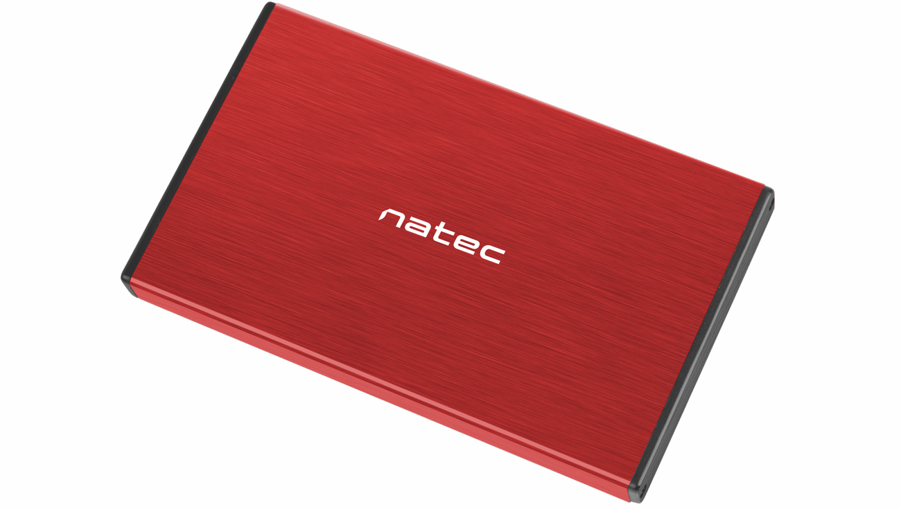 Natec Rhino Go SATA 2,5'' Festplattengehäuse Rot