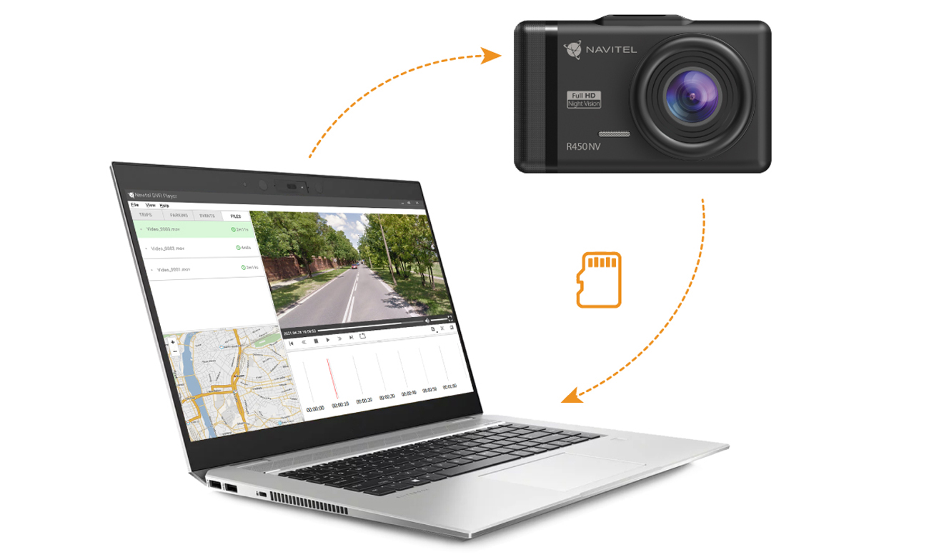 Verwalte deine Aufnahmen mit Navitel DVR Player