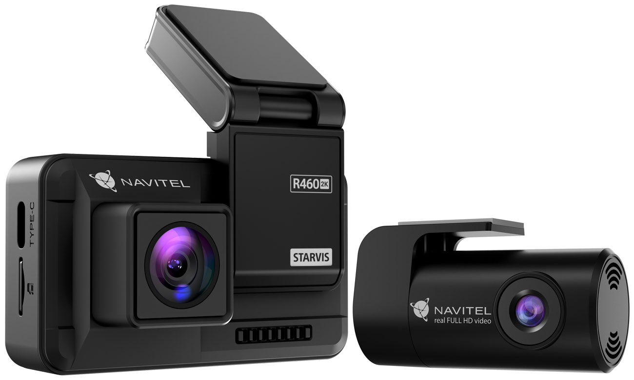 Navitel R460 Dual 2K - Gesamtansicht beider Kameras