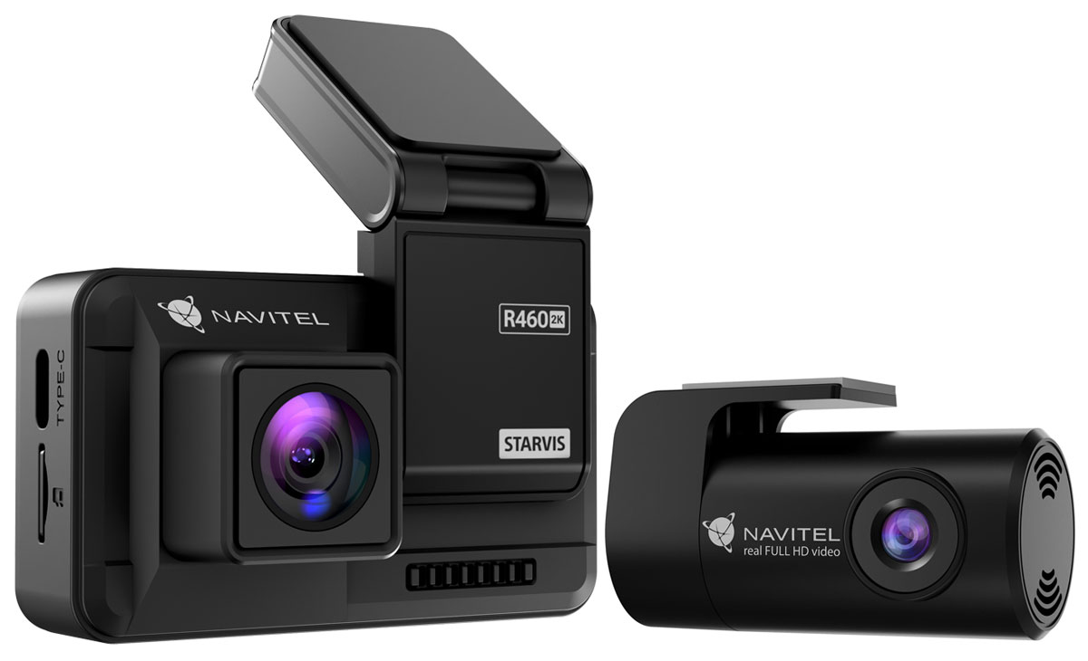 Navitel R460 Dual 2K - Gesamtansicht beider Kameras