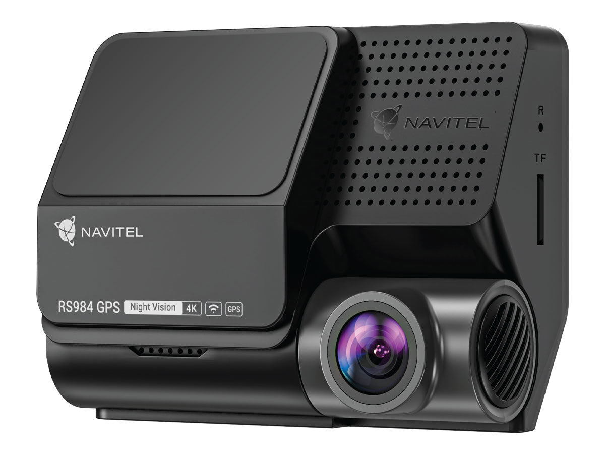 Wideorejestrator Navitel RS984 GPS Dual - Frontansicht im Winkel