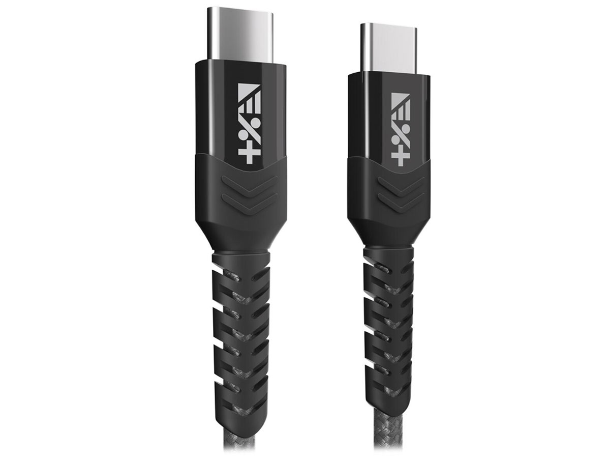 NEXT ONE geflochtenes USB-C / USB-C Kabel 1,2 m space gray