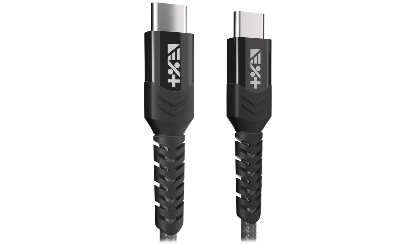 NEXT ONE geflochtenes USB-C / USB-C Kabel 1,2 m space gray