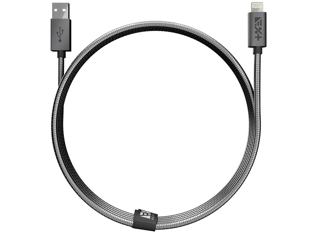 NEXT ONE Kabel Metallic USB-A / Lightning MFi 1 m space gray