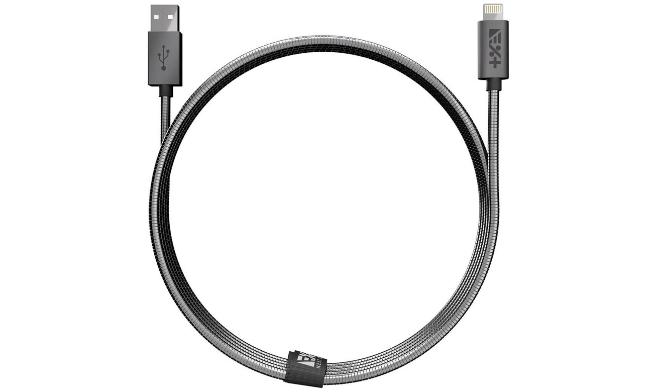 NEXT ONE Kabel Metallic USB-A / Lightning MFi 1 m space gray
