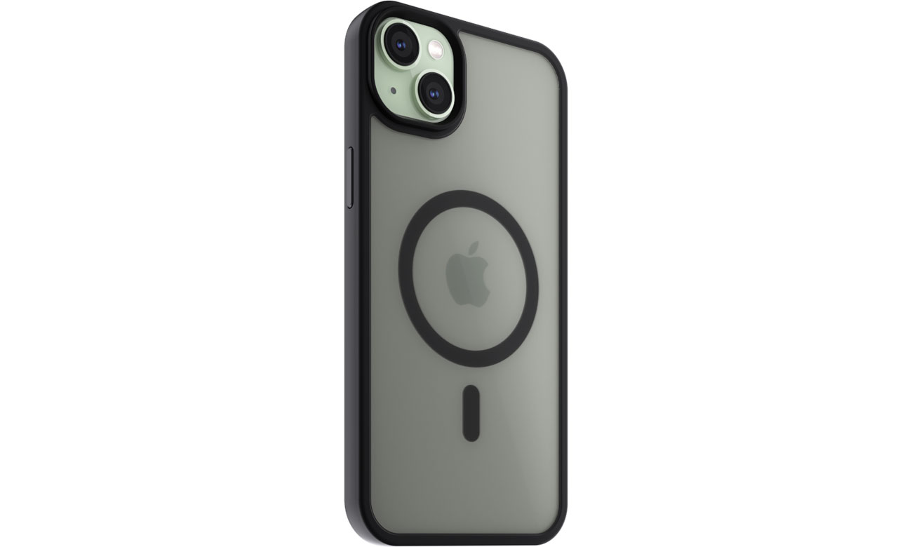 Etui NEXT ONE Mist Shield MagSafe iPhone 15 schwarz