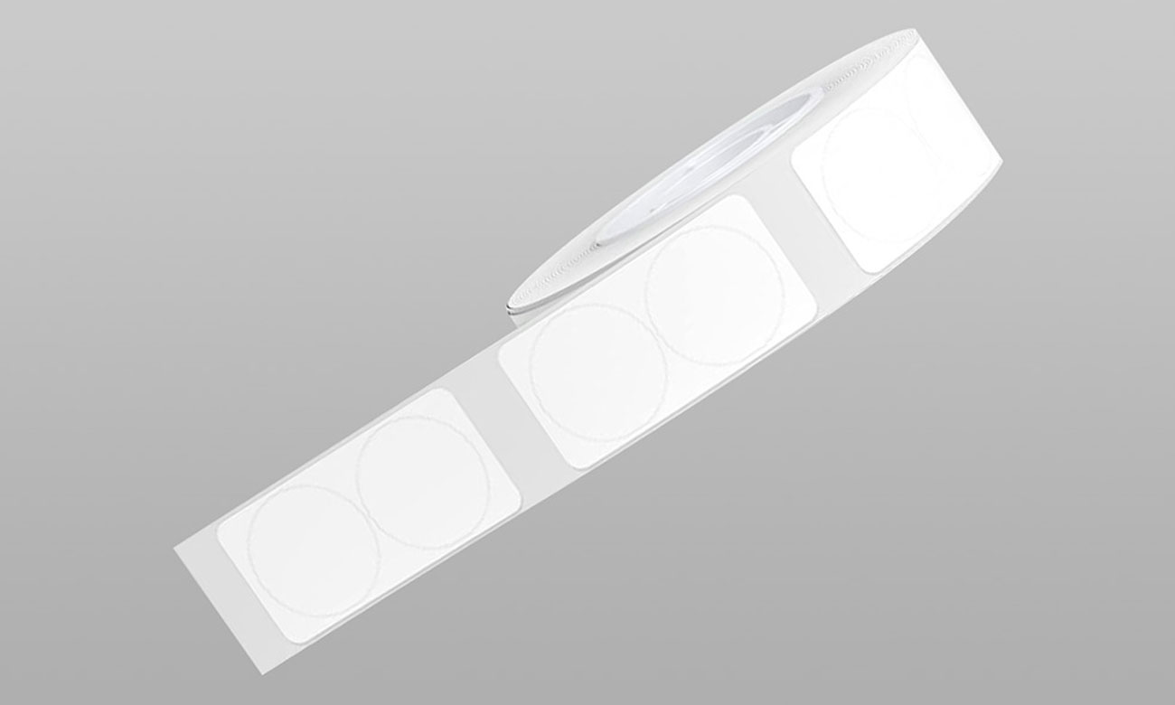 Thermoetiketten NIIMBOT 14x28 mm, 220 Stück, weiße runde Etiketten