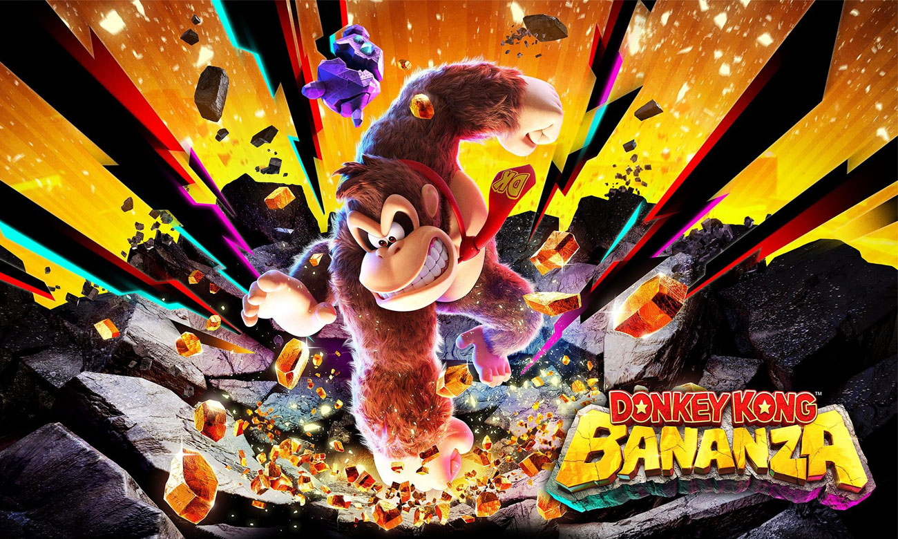 Grafik key art aus dem Spiel Donkey Kong Bananza