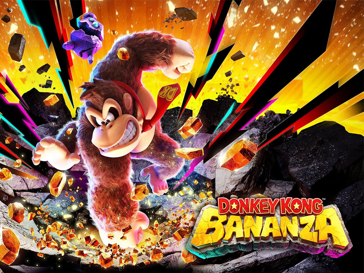 Grafik key art aus dem Spiel Donkey Kong Bananza