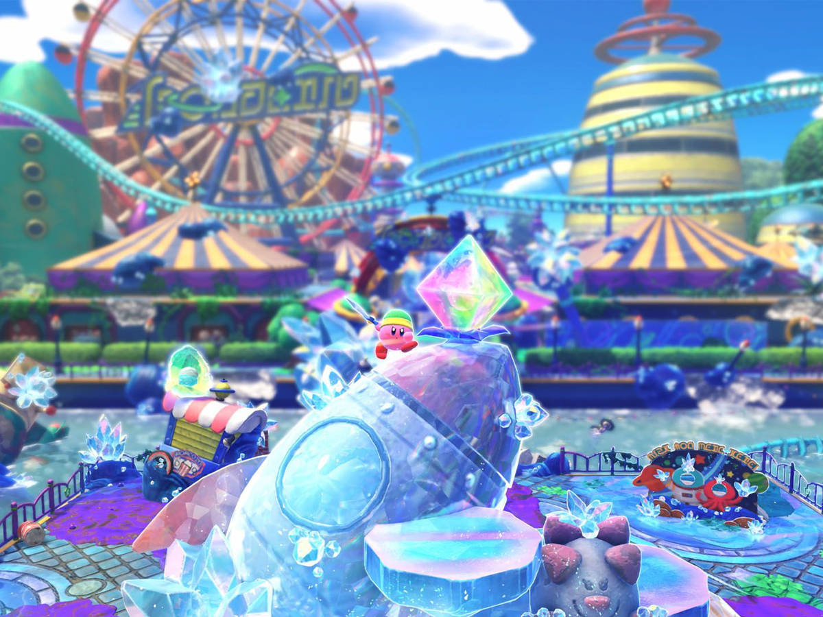 Screenshot aus dem Spiel Kirby and the Forgotten Land - Nintendo Switch 2 Edition + Star-Crossed World