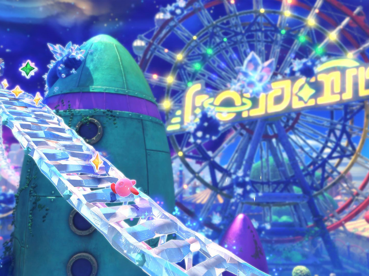 Screenshot aus dem Spiel Kirby and the Forgotten Land - Nintendo Switch 2 Edition + Star-Crossed World
