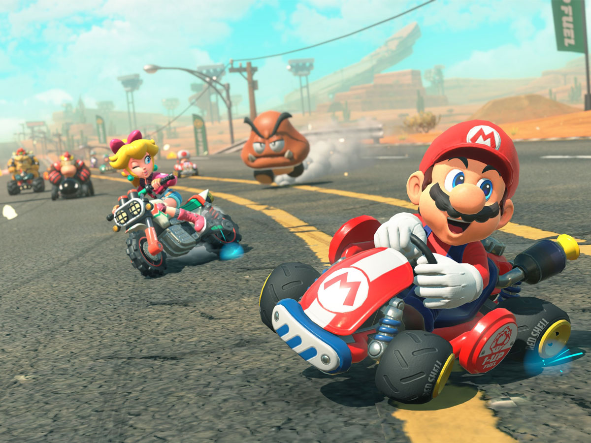 Screenshot aus dem Spiel Mario Kart World