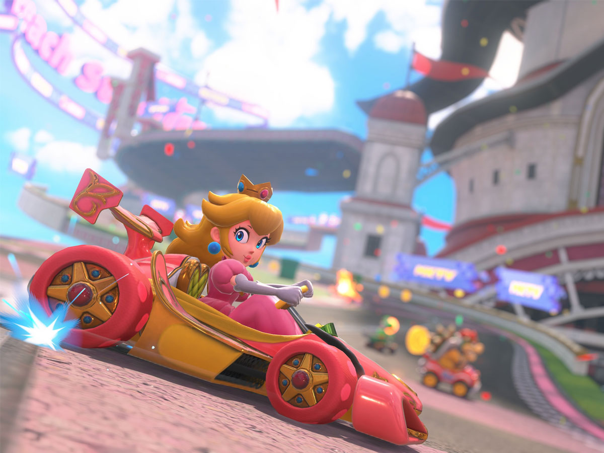 Screenshot aus dem Spiel Mario Kart World