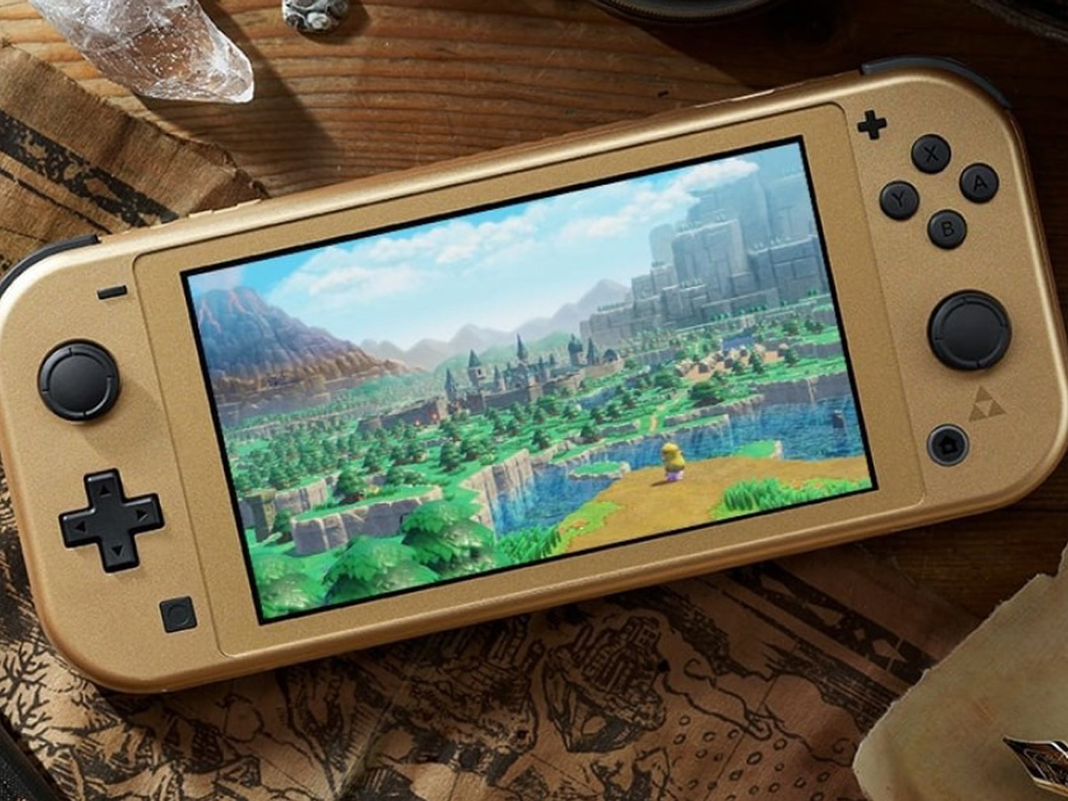Nintendo Switch Lite Hyrule Edition Konsole - Lifestyle-Grafik