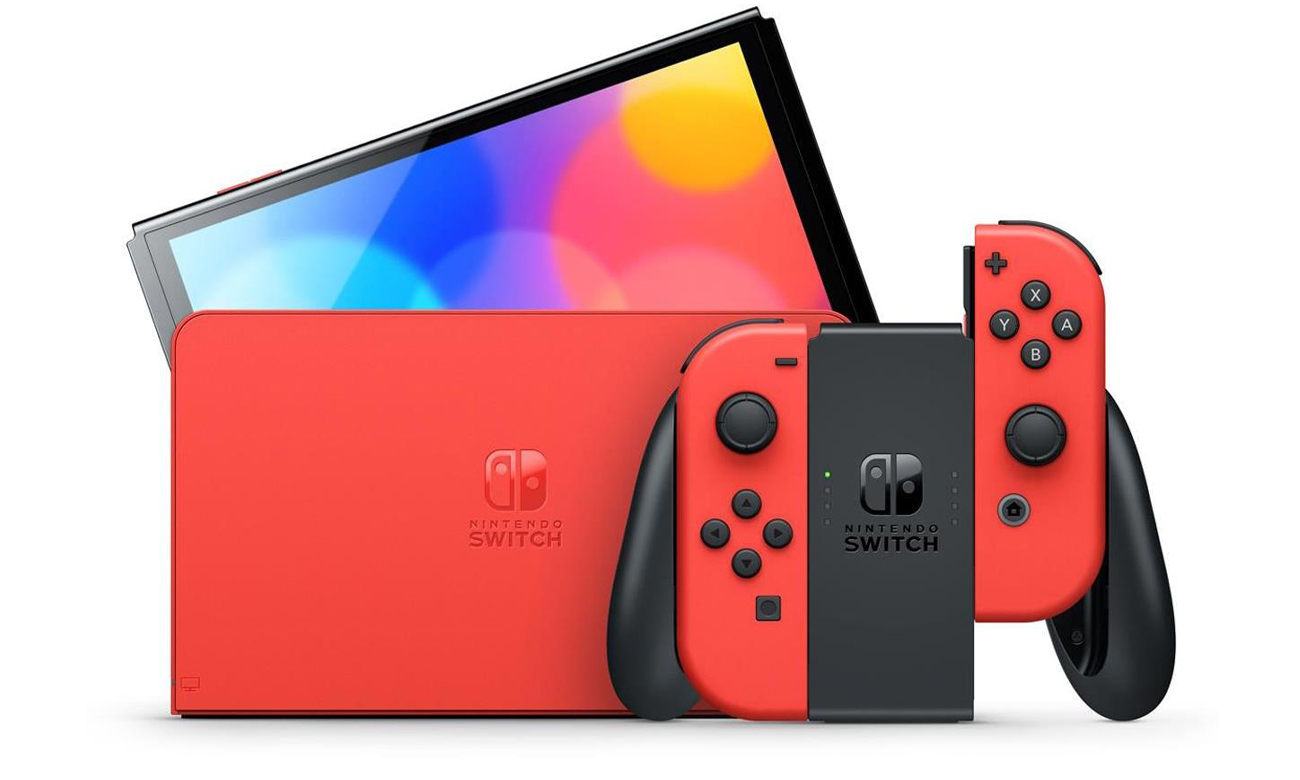 Konsola Nintendo Switch OLED – Mario Red Edition - Widok ogólny
