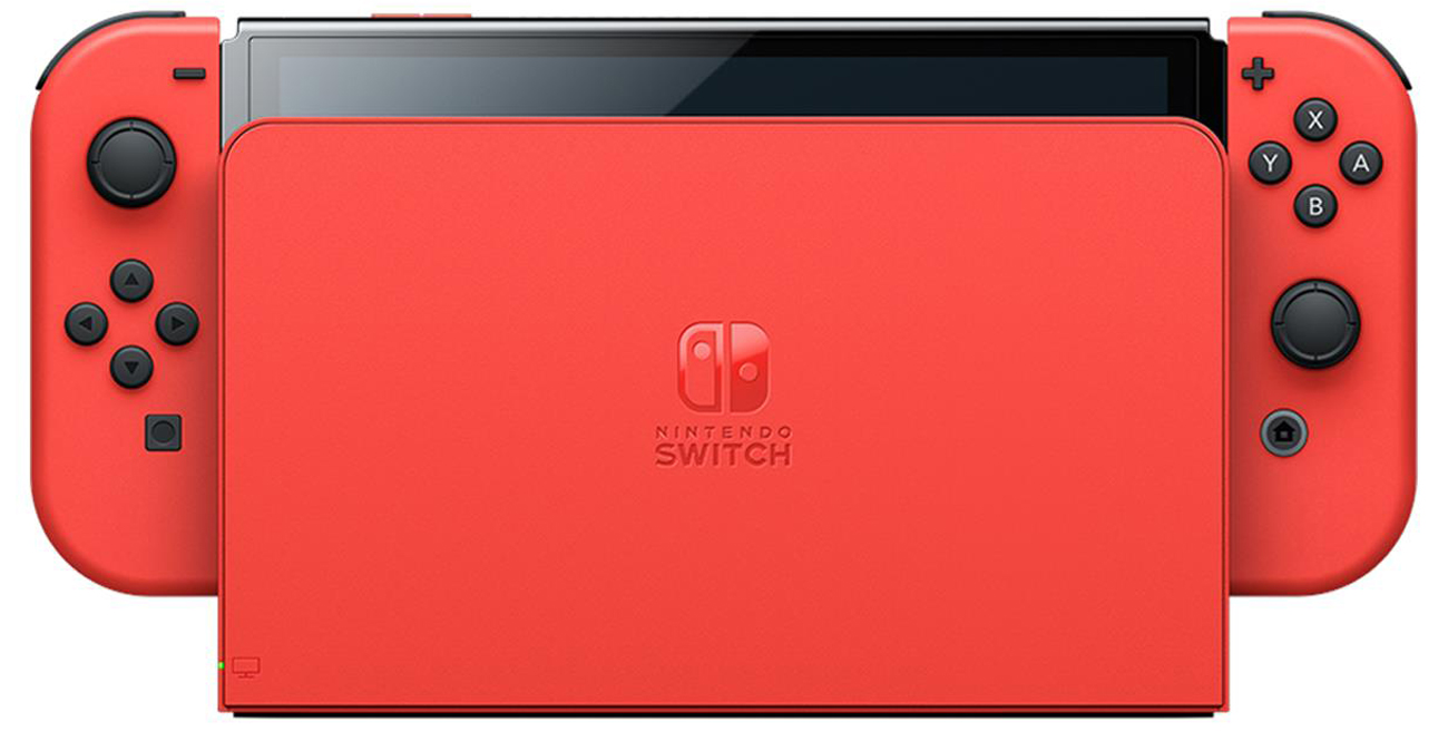 Konsola Nintendo Switch OLED – Mario Red Edition - Stacja dokująca