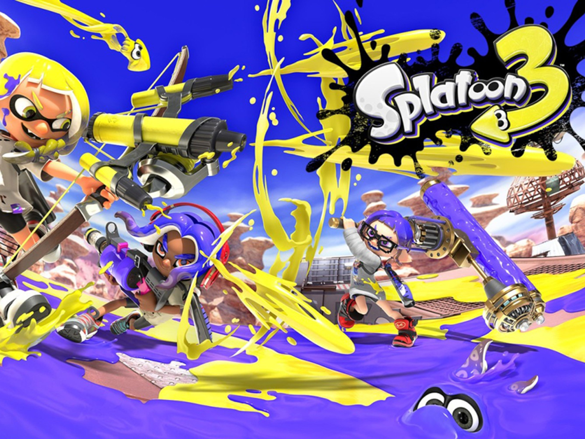 Grafika key art z gry Splatoon 3
