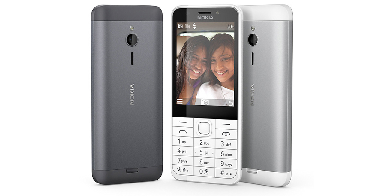 Nokia 230 Dual SIM Silber 2-Megapixel-Kamera LED-Blitz