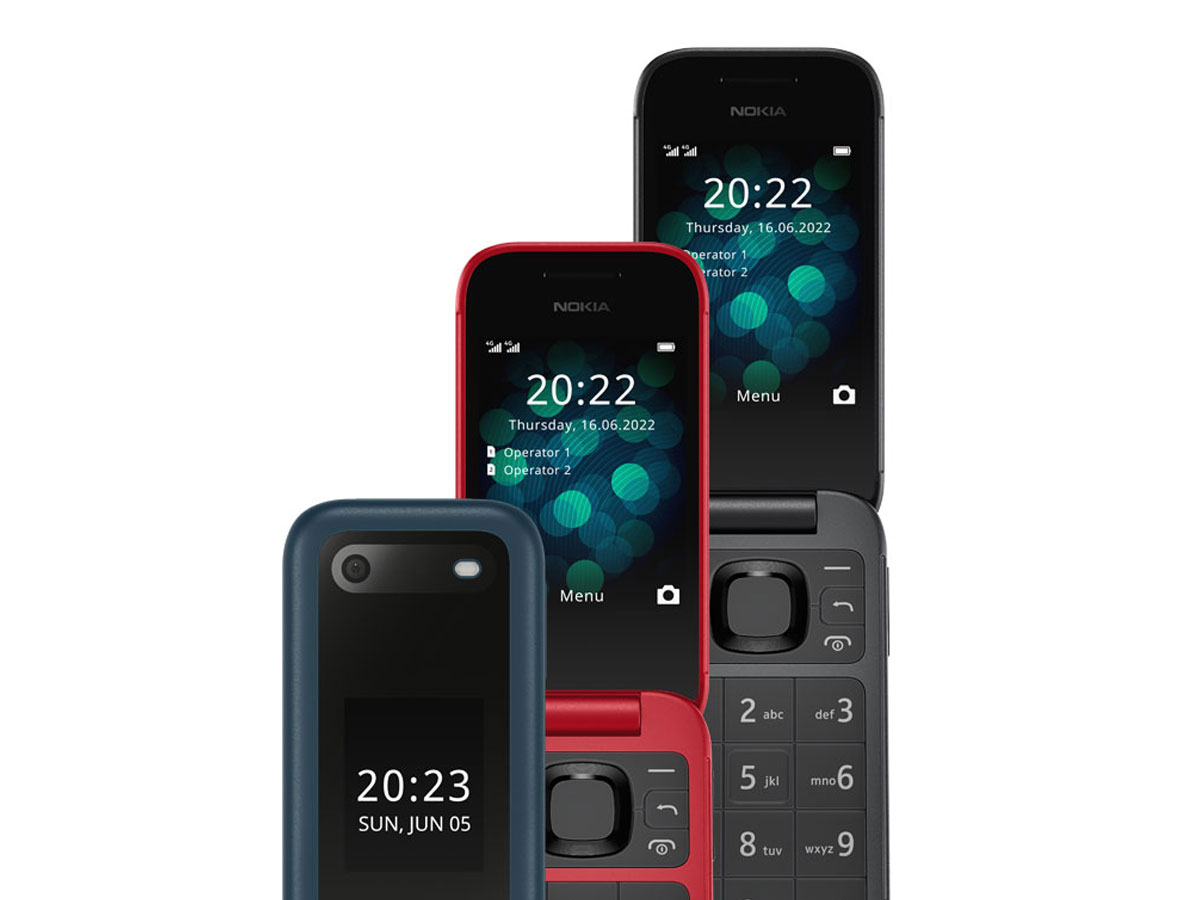 Nokia 2660 4G drei Gehäusefarben