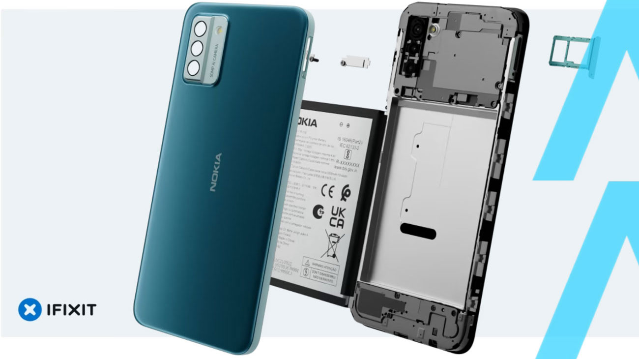Smartphone Nokia G22 QuickFix und iFixit