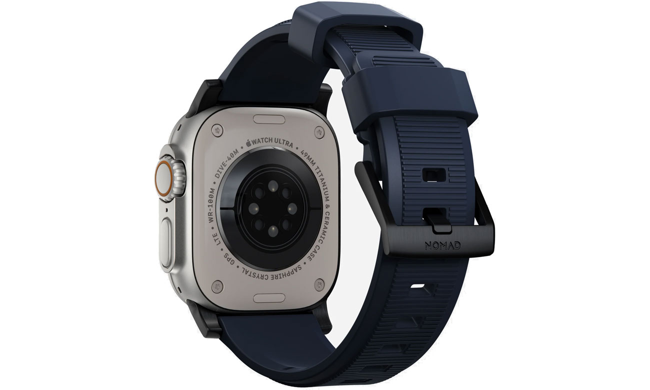 Nomad Rugged Strap atlantic blue black für Apple Watch