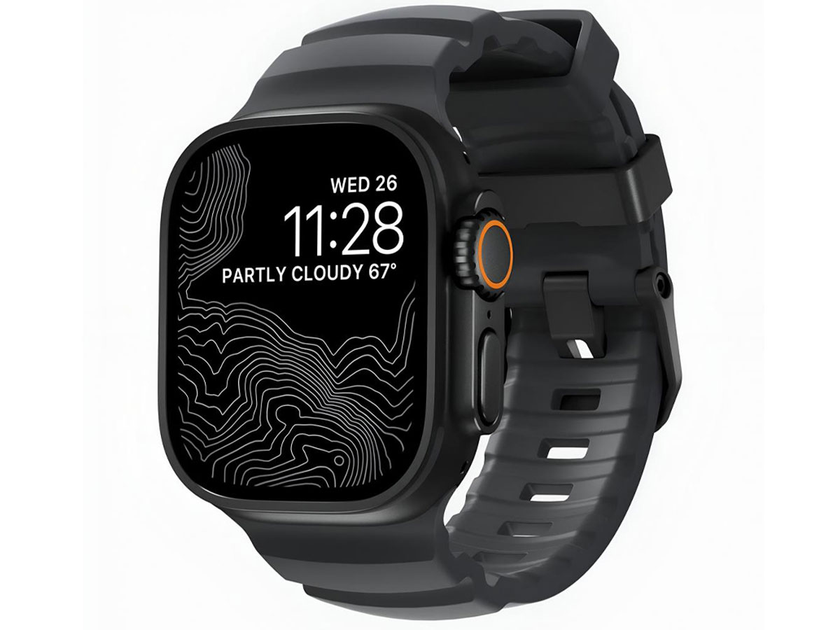 Rocky Point Band Nomad Apple Watch 49/45/44/42mm schwarz/storm