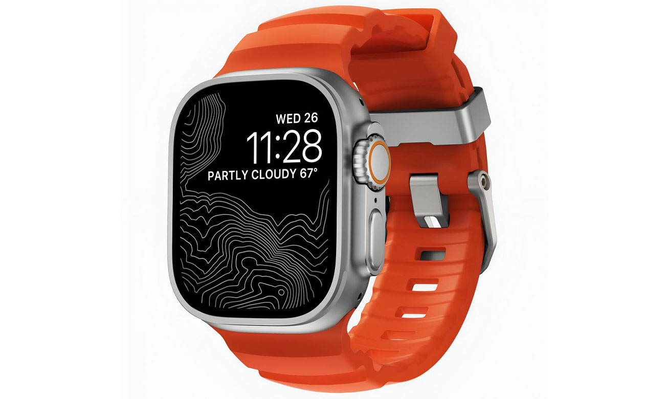 Rocky Point Band Nomad Apple Watch 49/45/44/42mm natural/magma