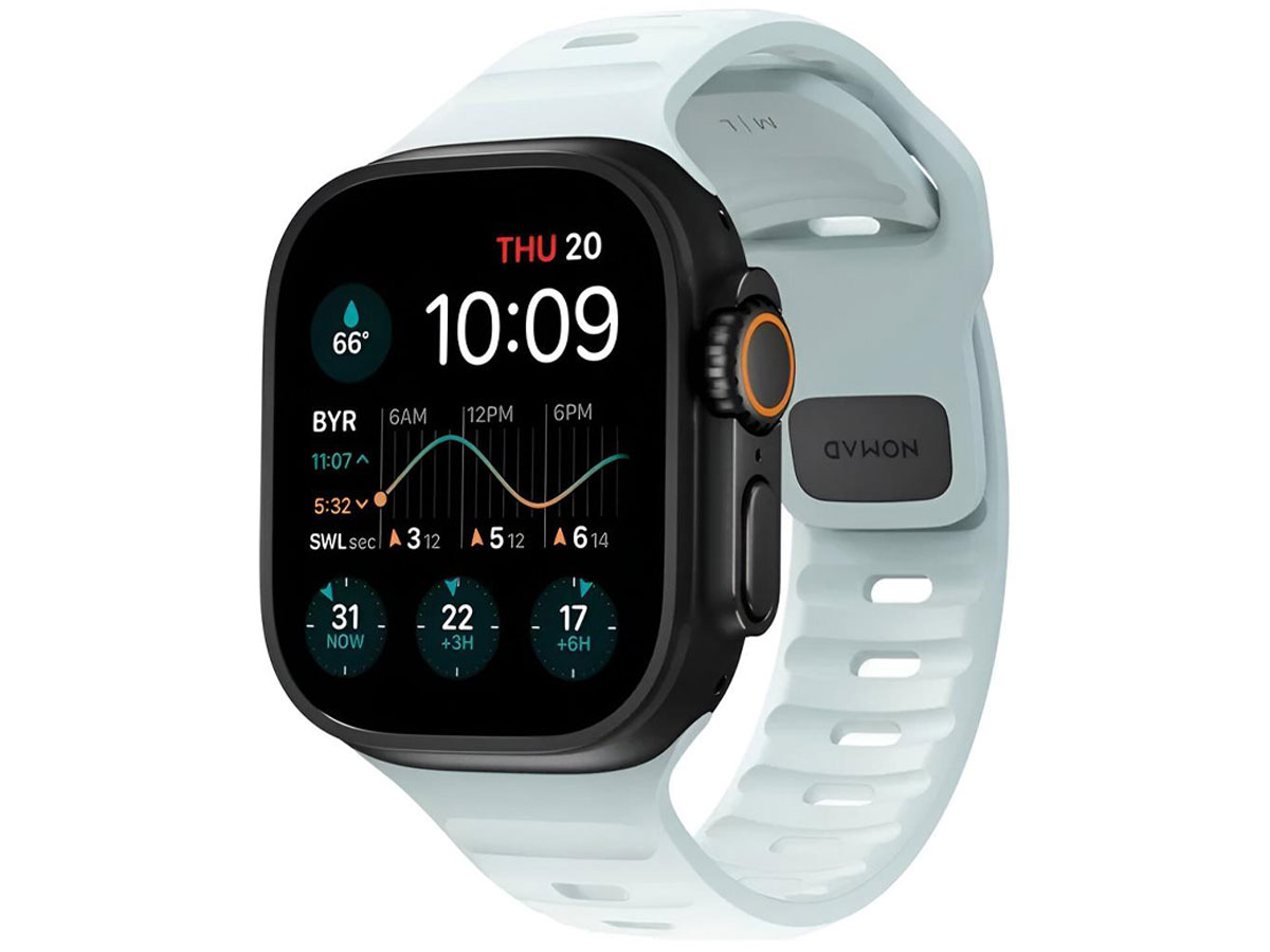 Nomad Sport Strap Apple Watch 49/46/45/44/42mm Ice Blue Glow