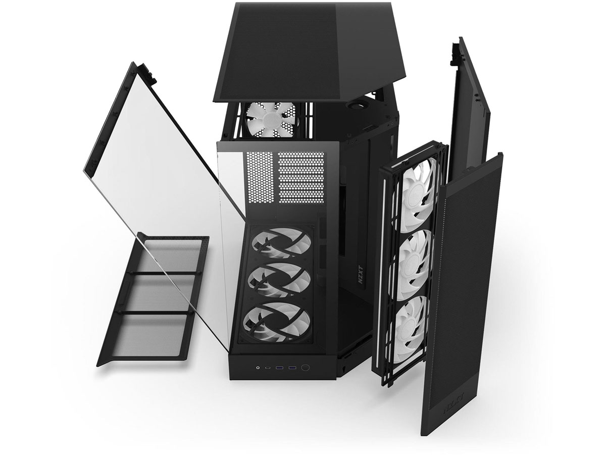 NZXT H9 FLOW RGB+ (2025) schwarz