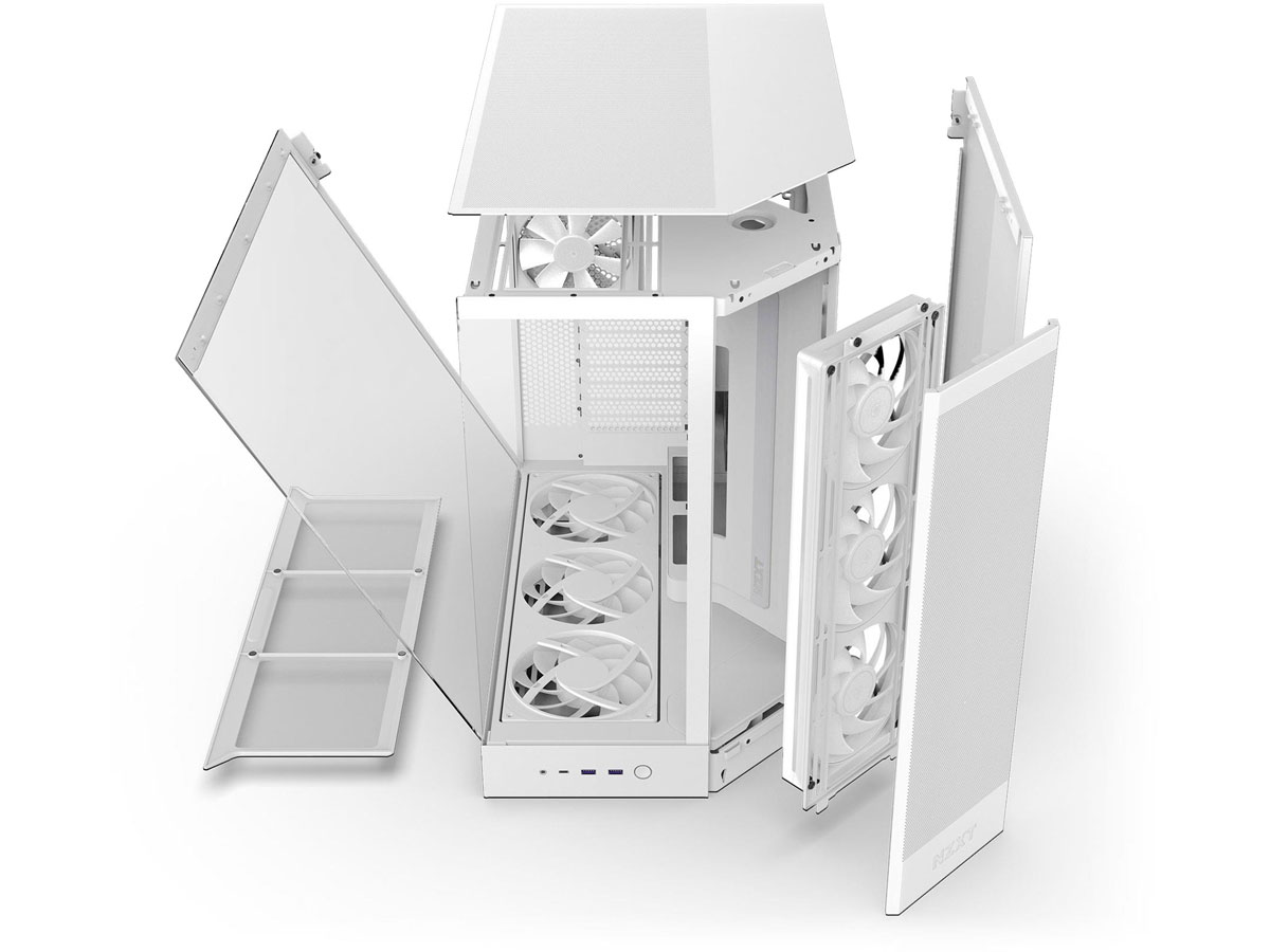 NZXT H9 FLOW RGB+ (2025) weiß