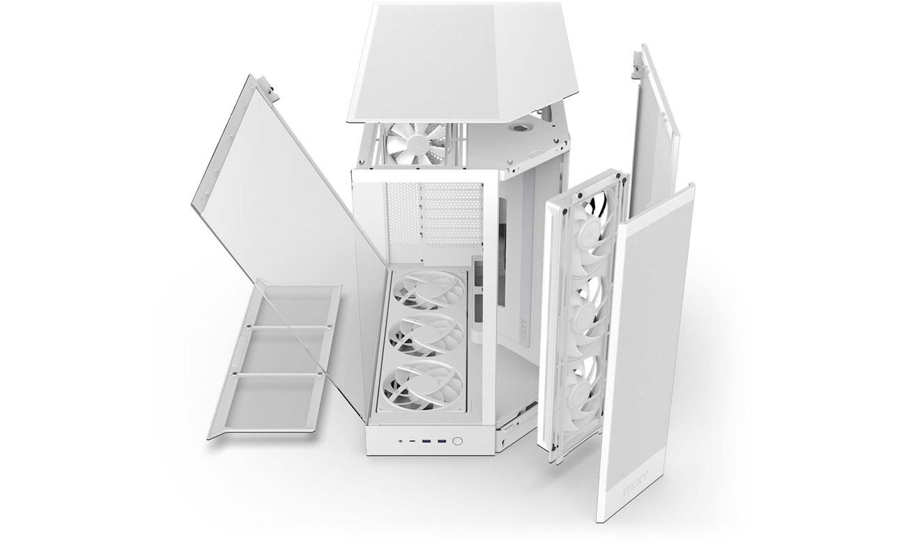 NZXT H9 FLOW RGB+ (2025) weiß