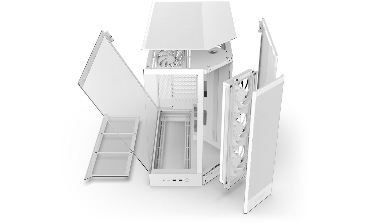 NZXT H9 FLOW RGB (2025) weiß