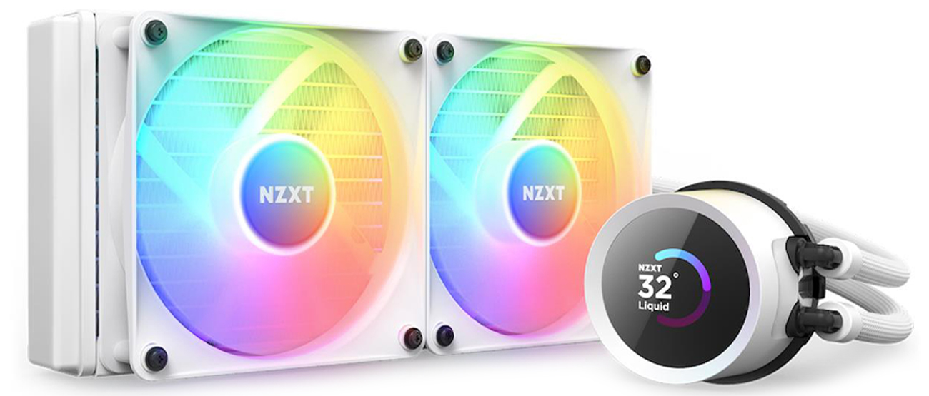 NZXT Kraken 240 RGB Weiß 2x120mm CPU-Kühler
