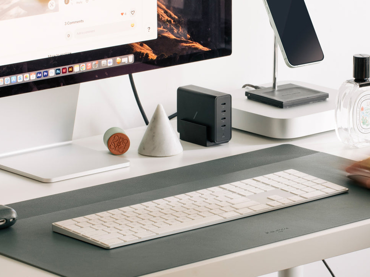 Mousepad Native Union Desk Mat slate green/sand stone