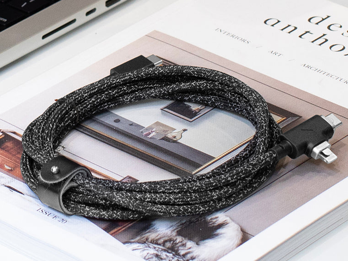 Belt Cable Duo Pro Native Union 240W USB-C – Lightning/USB-C 2,4m cosmos