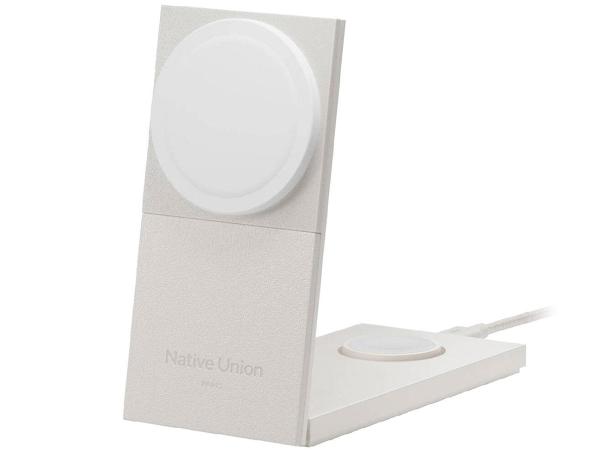 Native Union Rise 2-in-1 Qi2 kabelloses Ladegerät schwarz