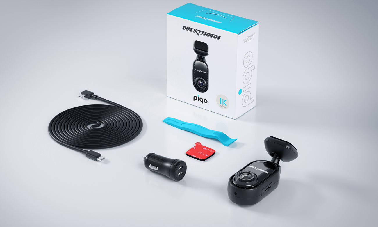 Dashcam Nextbase Piqo 1K (1080p) - Inhalt des Sets