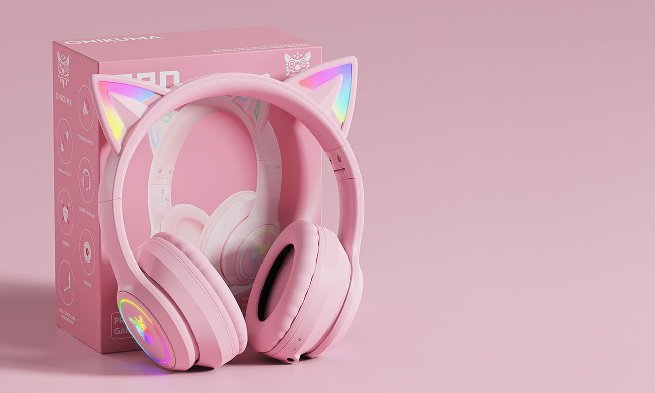 Onikuma B90 różowe box