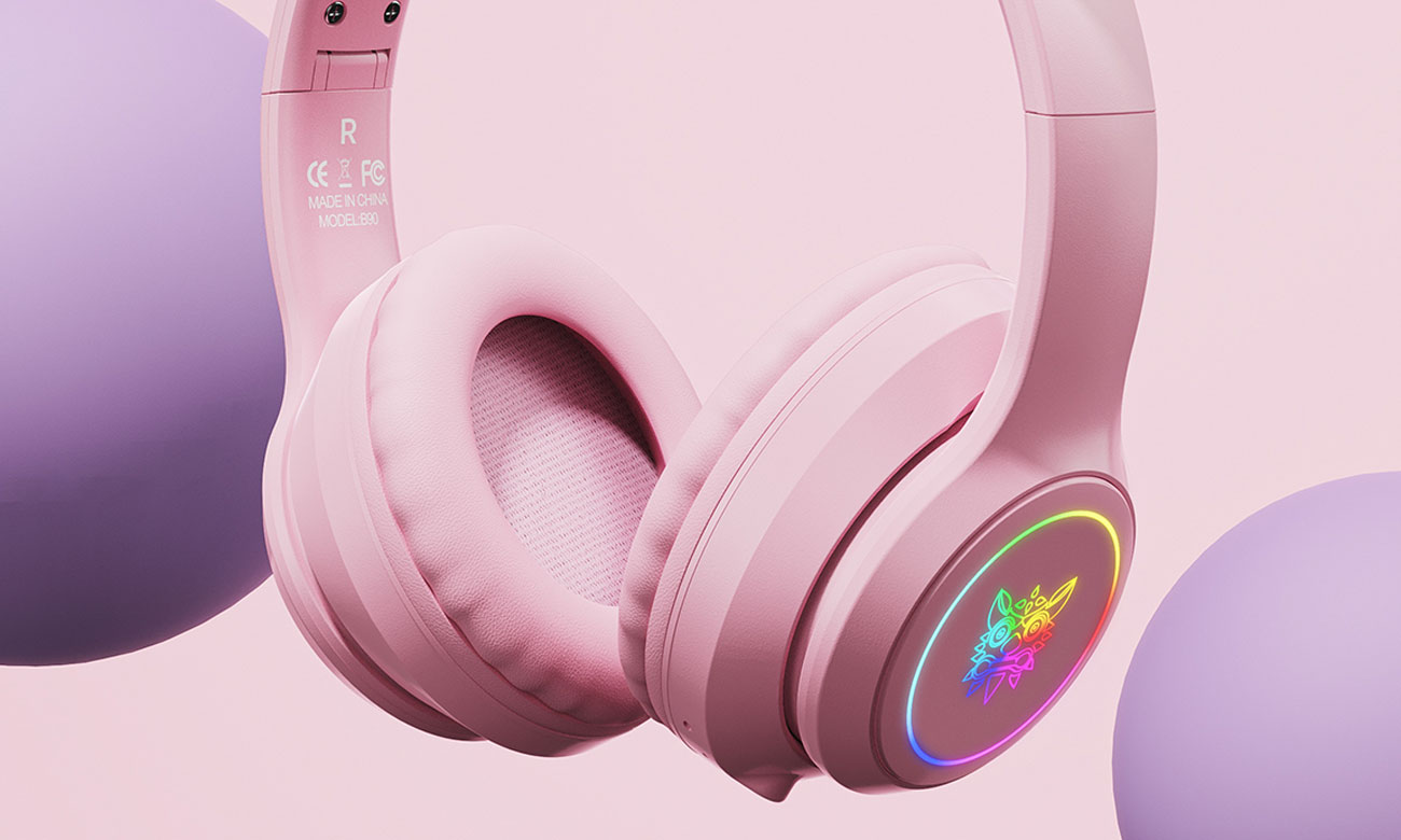 Onikuma B90 różowe przetworniki