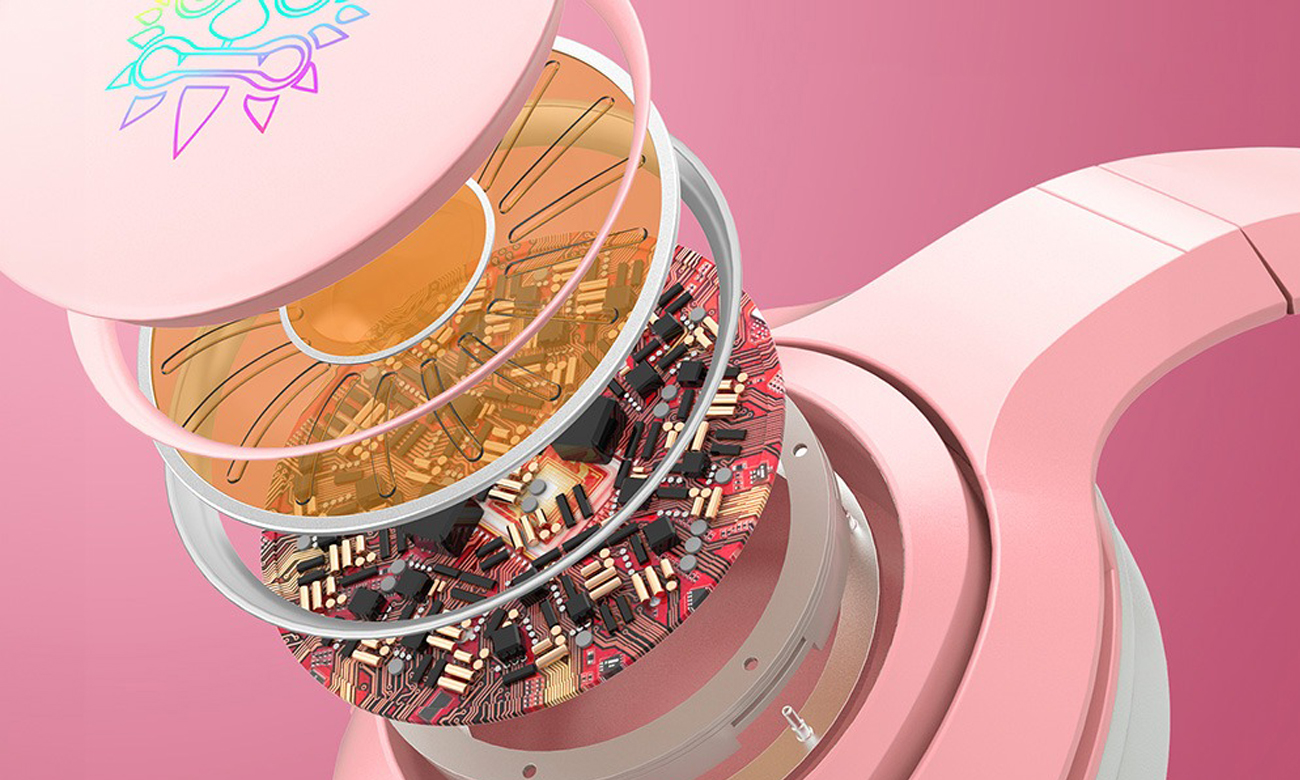 Zestaw słuchawkowy Onikuma K9 Różowy 7.1 - Pełna kontrola nad dźwiękiem