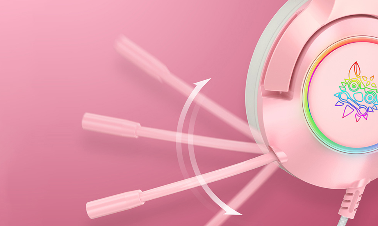 Zestaw słuchawkowy Onikuma K9 Różowy RGB - Wygoda użytkowania